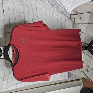 Nike Dri-Fit Men's Athletic T-Shirt Heathered Red Size Medium